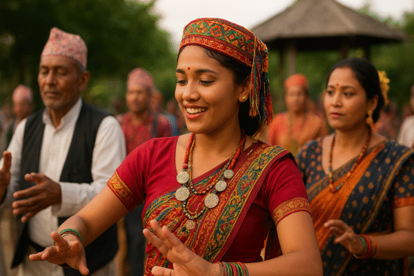 Traditional dancers, artisans, and cultural performers showcasing living traditions that represent the richness of intangible heritage.