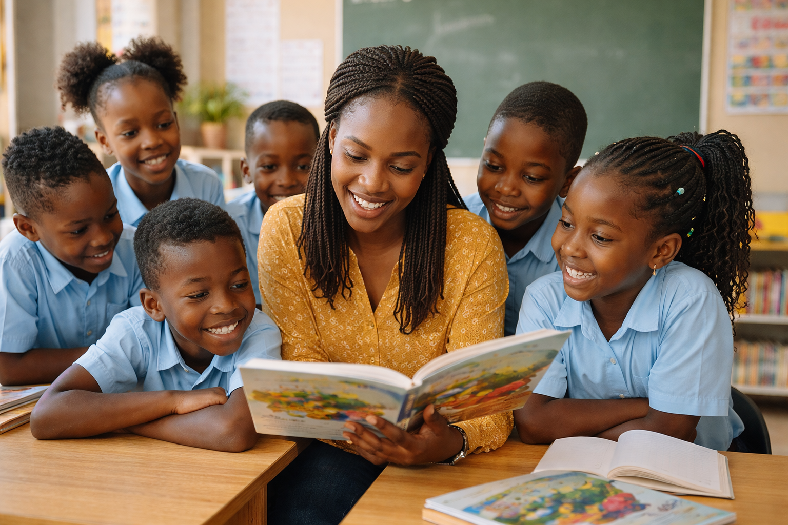 A diverse group of children learning life skills together, representing foundational lessons that shape a child’s future.