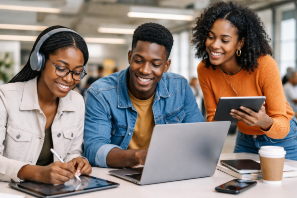 Technology transforming business education through digital tools, AI, and online learning platforms