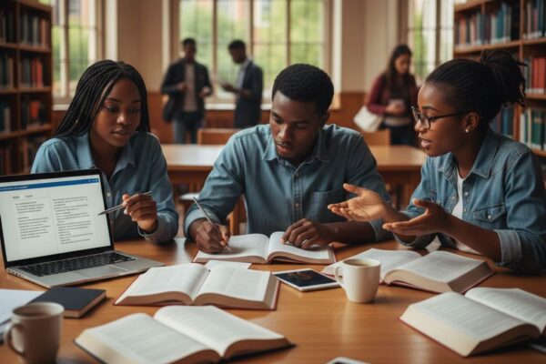 Student planning and writing an academic essay using a structured step-by-step approach for university success