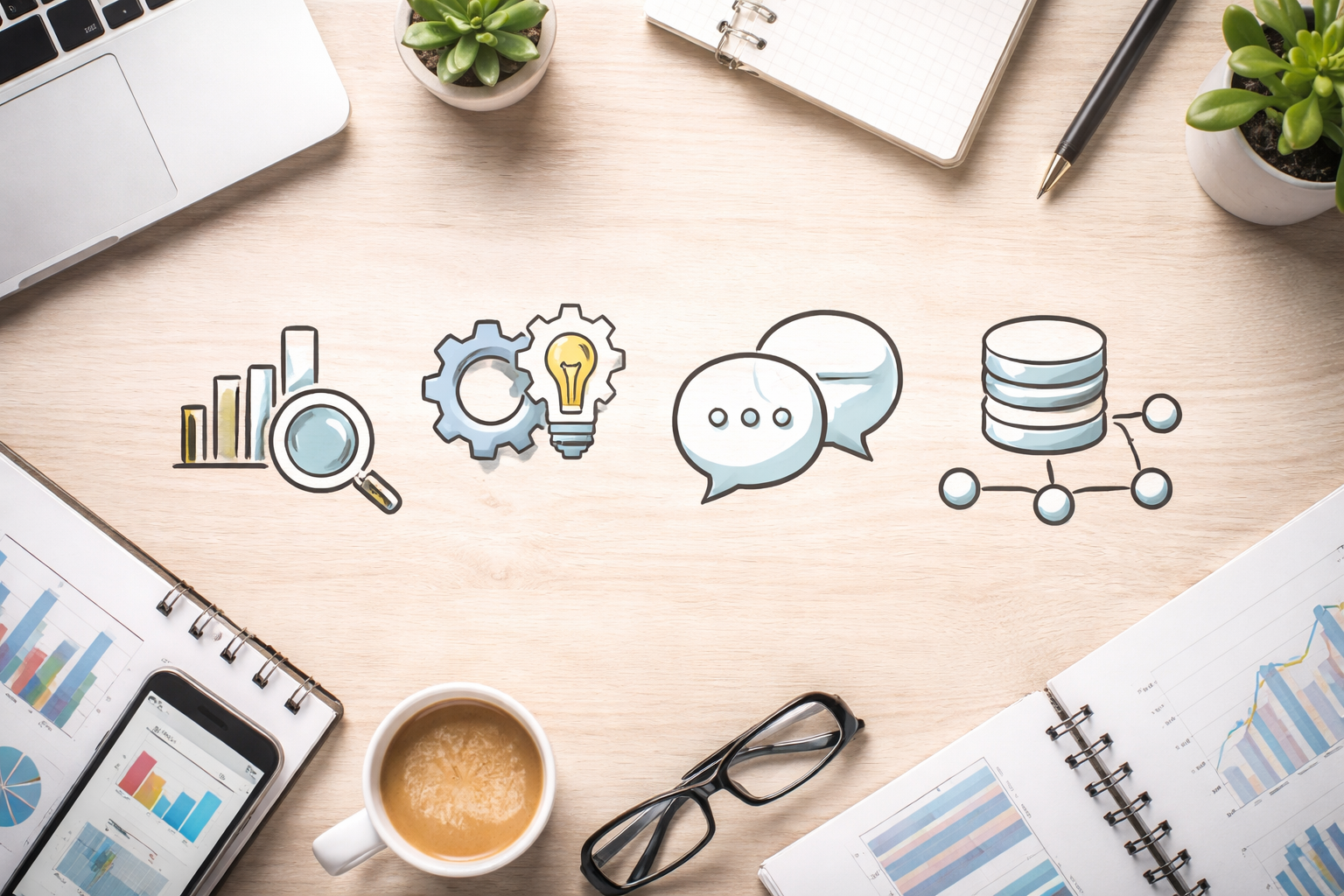 Illustration showing a prospective MBA applicant analyzing data and preparing for the GMAT exam, highlighting the exam’s role in business school admissions.