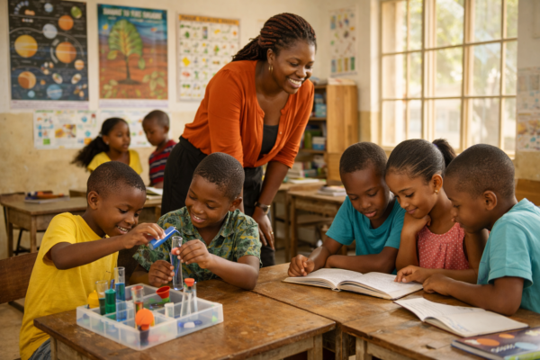 Illustration comparing natural talent and developed skill, showing two individuals practicing piano to explain whether learning is a skill or talent.