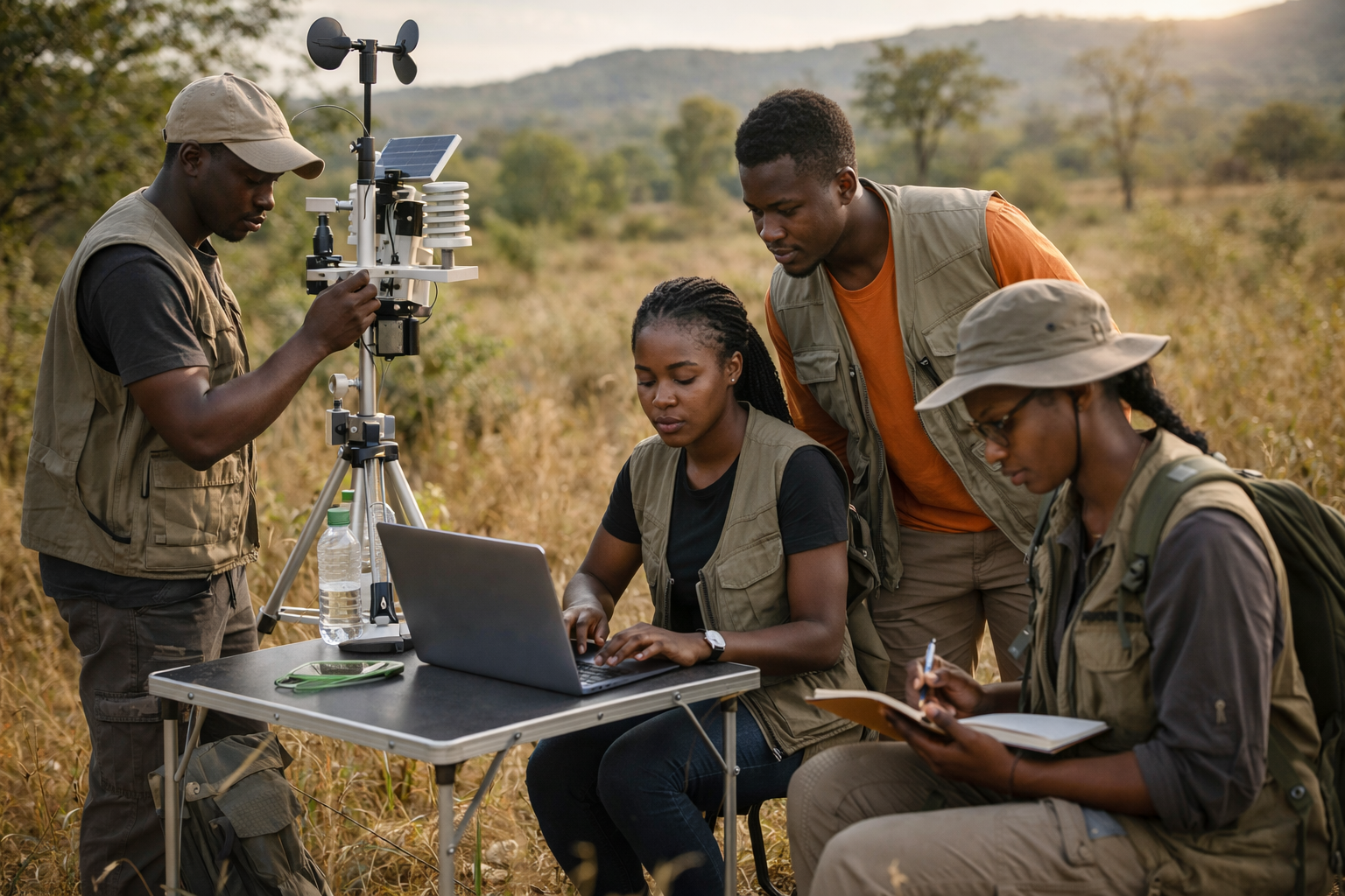 African postgraduate students conducting climate change research at the University of Ghana as part of a fully funded fellowship program for African scholars.
