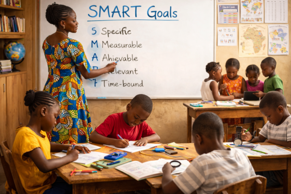 SMART goals help teachers set clear learning objectives and track student progress effectively.